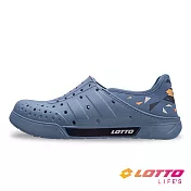 【LOTTO 義大利】男 SALINA 輕量洞洞鞋- 25cm 灰藍