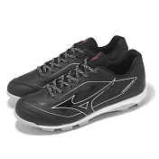 Mizuno 棒壘球鞋 Cushionrevo DIA 寬楦 男鞋 黑 白 支撐 美津濃 11GP2560-09 27.5cm BLACK/WHITE