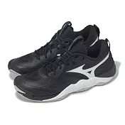 Mizuno 排球鞋 Wave Momentum Elite 男鞋 黑 白 緩衝 支撐 室內運動 美津濃 V1GA2512-54 25cm BLACK/WHITE