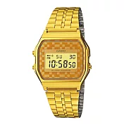 CASIO 復刻方塊印象電子腕錶-金