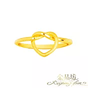 【金品坊】黃金戒指心繞愛戀軌跡線戒