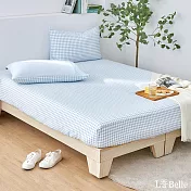 義大利La Belle《藍莓鬆餅》雙人眠綿冰涼感床包枕套組