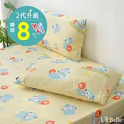 【超值組合】義大利La Belle《Sanrio-人魚漢頓の日常》超COOL超涼感信封枕套--2入+大容量洗衣袋