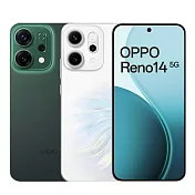 OPPO Reno14 (12G/256G) AI大螢幕5G智慧機※送支架+內附保護殼※ 綠