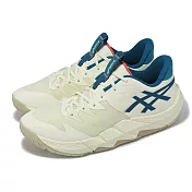 Asics 籃球鞋 Unpre ARS Low 2 男鞋 米白 湖水藍 緩震 穩定 支撐 亞瑟士 1063A083750 29cm IVORY/DEEP SEA TEAL