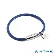 &MORE愛迪莫 Mega Power 經典鈦鍺手環  S  藍色