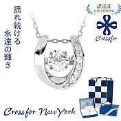 正版日本原裝【Crossfor New York】項鍊【lucky motif 幸運模式】純銀懸浮閃動項鍊 -單一款式