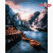 ArtLife藝術生活【DT151】湖邊風光_DIY 數字 油畫 彩繪