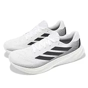 adidas 慢跑鞋 Supernova Rise 2 M 寬楦 男鞋 白 黑 輕量 緩震 反光 運動鞋 愛迪達 JR7687 29.5cm WHITE/BLACK
