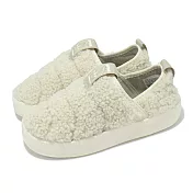 adidas 童鞋 Puffylette 360 C 中童 米灰 毛茸茸 小朋友 休閒鞋 懶人鞋 愛迪達 IG2077 20cm BEIGE