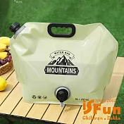 【iSFun】戶外儲水 露營登山摺疊加厚提掛水袋8L/隨機色