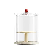 BESTHOT升降旋轉木馬公仔收納盒 奶油黃