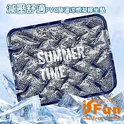 【iSFun】減壓舒適 PVC降溫涼感凝膠坐墊39*32cm/ 藏青色