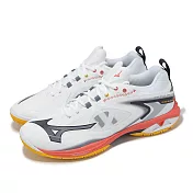 Mizuno 羽球鞋 Wave Claw Neo 3 寬楦 男鞋 白 灰 回彈 室內運動 美津濃 71GA2473-25 25.5cm WHITE/GREY