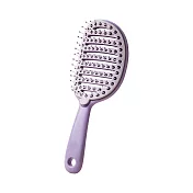 JIAGO 自清潔雙弧度排骨梳 紫色