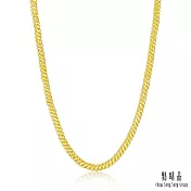 【點睛品】S型扁素鍊 黃金項鍊_計價黃金