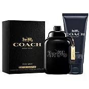 【COACH】時尚曜黑男性淡香精60ml(贈隨機沐浴精100ml)