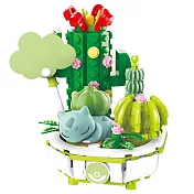 QMAN 啟蒙積木 KEEPPLAY 寶可夢 盆栽系列積木 妙蛙種子