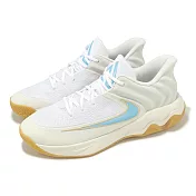 Nike 籃球鞋 Giannis Immortality 4 EP 男鞋 白 藍 膠底 字母哥 緩震 包覆 FQ3681-101 26.5cm WHITE/BLUE