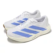 adidas 慢跑鞋 Adizero Evo SL W 女鞋 白 藍 緩震 運動鞋 愛迪 JS4454 23cm WHITE/BLUE