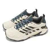 Merrell 登山鞋 Moab Speed 2 男鞋 米白 灰藍 健行 郊山 越野 戶外 黃金大底 ML038335 26cm STUCCO
