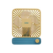 KINYO 復古靜音充電風扇 UF-2652 愛之夏黃