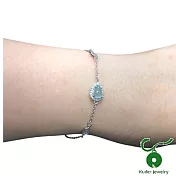 【Kuder Jewelry】天然A貨玻璃種葫蘆(福祿)手鍊附珠寶鑑定書 XL /緬甸產