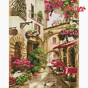 ArtLife藝術生活【GJ6385】繽紛長巷_DIY 滿版立體鑽石畫