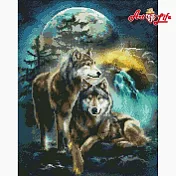 ArtLife藝術生活【GJ6410】狼湖幻影_DIY 滿版立體鑽石畫