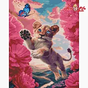 ArtLife藝術生活【GJ6556】頑皮獅王_DIY 滿版立體鑽石畫