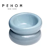 【PEHOM】舒芙蕾寵物陶瓷碗 冰川藍