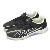 Asics 慢跑鞋 Lazerbeam SK-MG-G 寬楦 大童 女鞋 黑 白 運動鞋 魔鬼氈 亞瑟士 1154A220001 21cm BLACK/WHITE