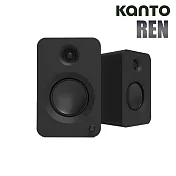 Kanto REN 立體聲書架藍牙音響-黑色款