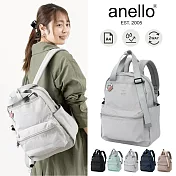 【日本anello】可調式雙提把3用途後背包 手提包 肩背包 灰色