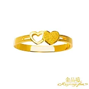 【金品坊】黃金戒指心心相印戒指
