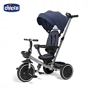 【Chicco】4合1多功能三輪兒童推車 經典藍