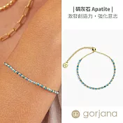 【Gorjana】天然能量寶石手鍊｜多款守護幸運石 磷灰石手鍊Apatite