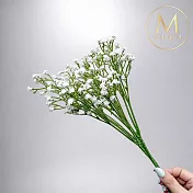 【Floral M】人氣純白小可愛滿天星仿真花花材（3入組）