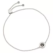 COACH 晶鑽圓環手鍊 銀色