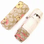 COACH 印花滿版LOGO雨傘晴/雨二用傘-花朵