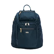 Lynx - 美國山貓嚴選防潑水斜紋牛津布後開式防盜後背包(大) - 多色可選 藍色