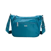 Lynx - 美國山貓嚴選防潑水牛津布多隔層水餃包斜背包(中) - 多色可選 湖水綠