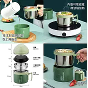 韓國WONDER MAMA 304不鏽鋼內膽多用途露營快食鍋(內含碗蓋+水果盤+不鏽鋼菜盤)