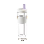 LEMANI樂曼尼 大口徑吸管珍珠杯(附可調節背帶)900ml LM-CH900 紫色
