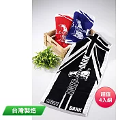 LIGHT&DARK 雙色緹花毛巾(顏色隨機) LD3220 台灣製 超值4入組