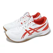 Asics 排球鞋 GEL-Tactic 13 2E 寬楦 男鞋 白 紅 羽排鞋 室內運動 亞瑟士  1073A084101