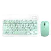 10吋靜音無線藍牙鍵盤滑鼠組 綠