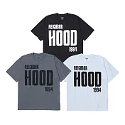 Neighborhood Nh . Tee Ss-11 白 / 黑 / 灰 大Logo 短Tee 251PCNH-ST11
