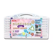 MONA 軟毛壓克力麥克筆 36色/盒 BR-36