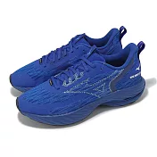 Mizuno 慢跑鞋 Wave Rider GTX 3 男鞋 藍 防水 波浪片 運動鞋 美津濃 J1GC2579-02 25cm BLUE